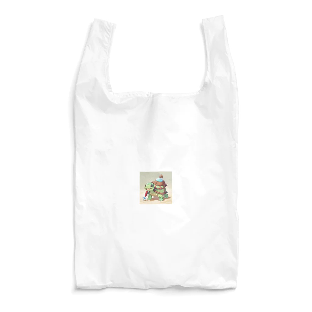 ganeshaのおもちゃのコンパス付きかわいいカメ Reusable Bag