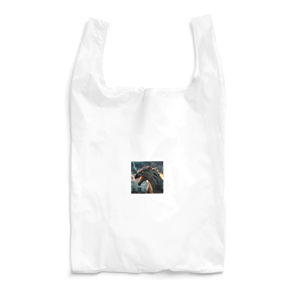 幻想都市の雷のドラゴン Reusable Bag