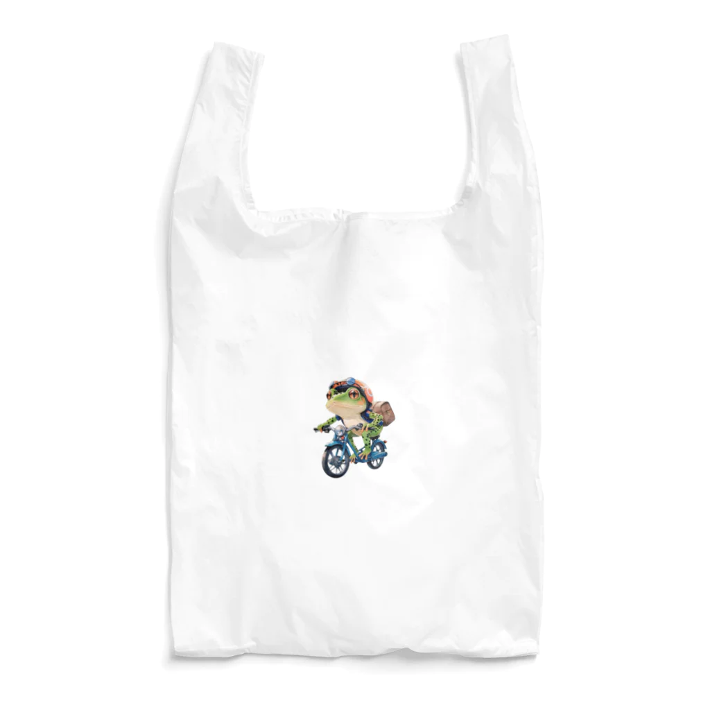 wabi-wabiのかえるライダー Reusable Bag