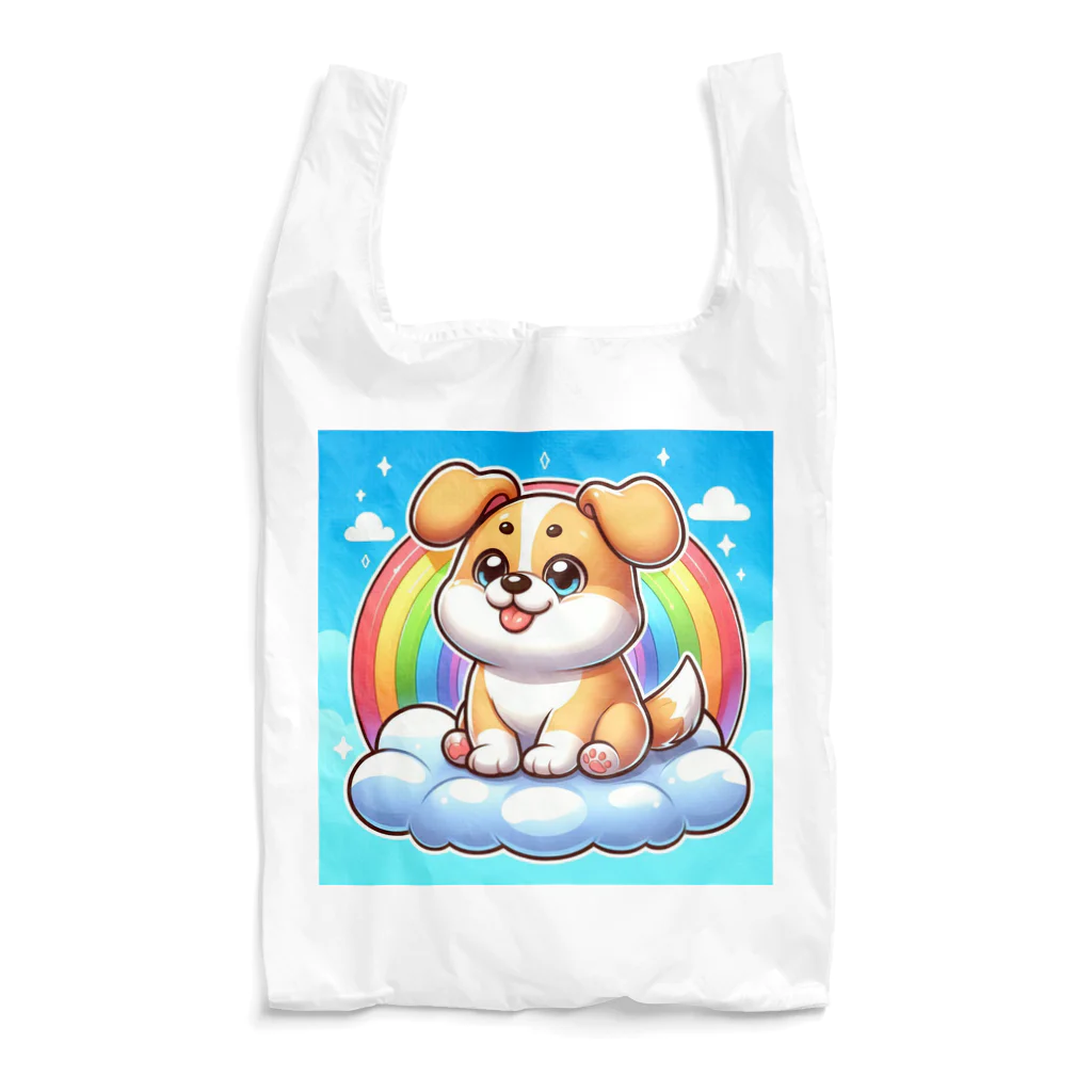 Minoyaの雲に乗った犬 Reusable Bag