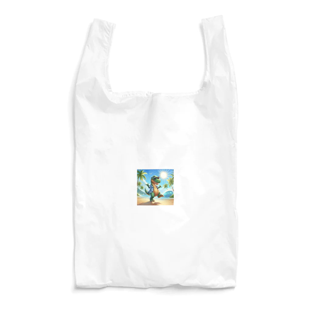 samkorのティラノサウルスのサマーバケーション Reusable Bag