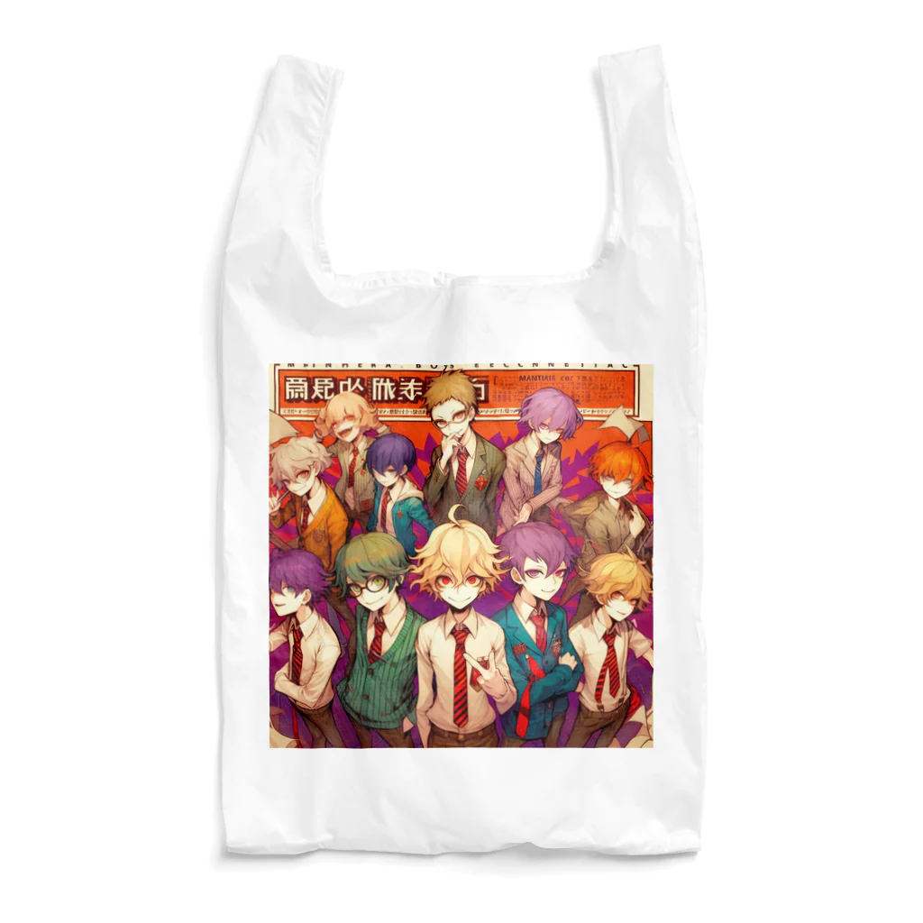 momonekokoのイケメン大集合 Reusable Bag