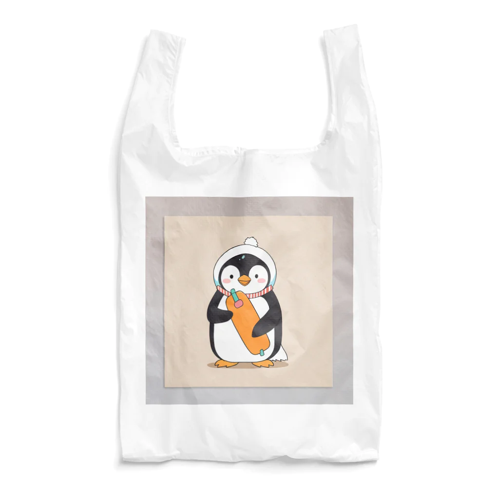 ganeshaのかわいいペンギンとおもちゃのキャンバス Reusable Bag