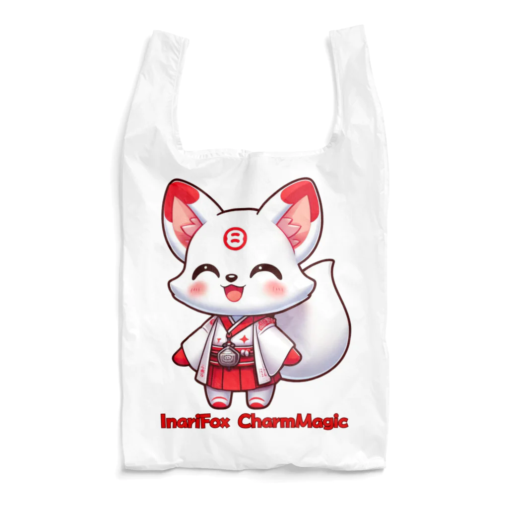 大江戸花火祭りのInari Fox Charm Magic～稲荷の狐1-2 Reusable Bag