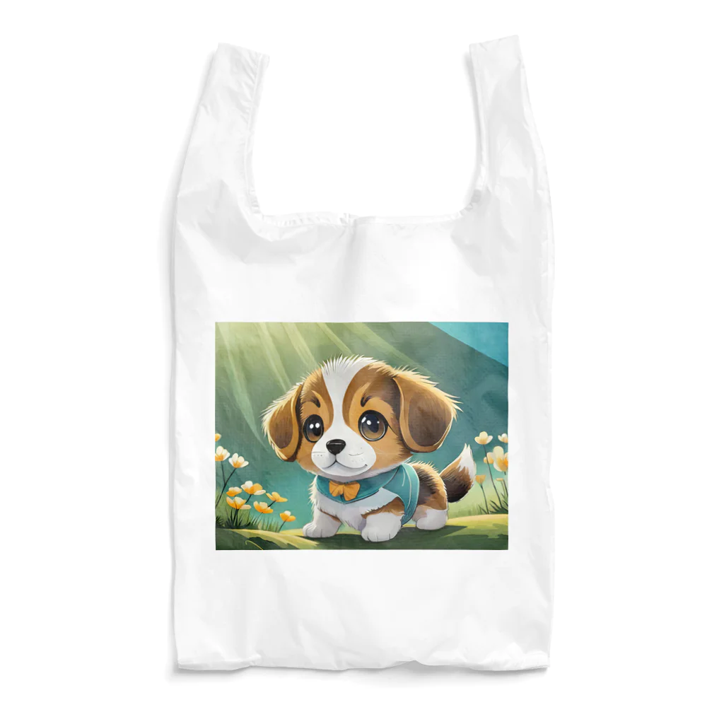 InkCraftsのかわいい子犬 Reusable Bag