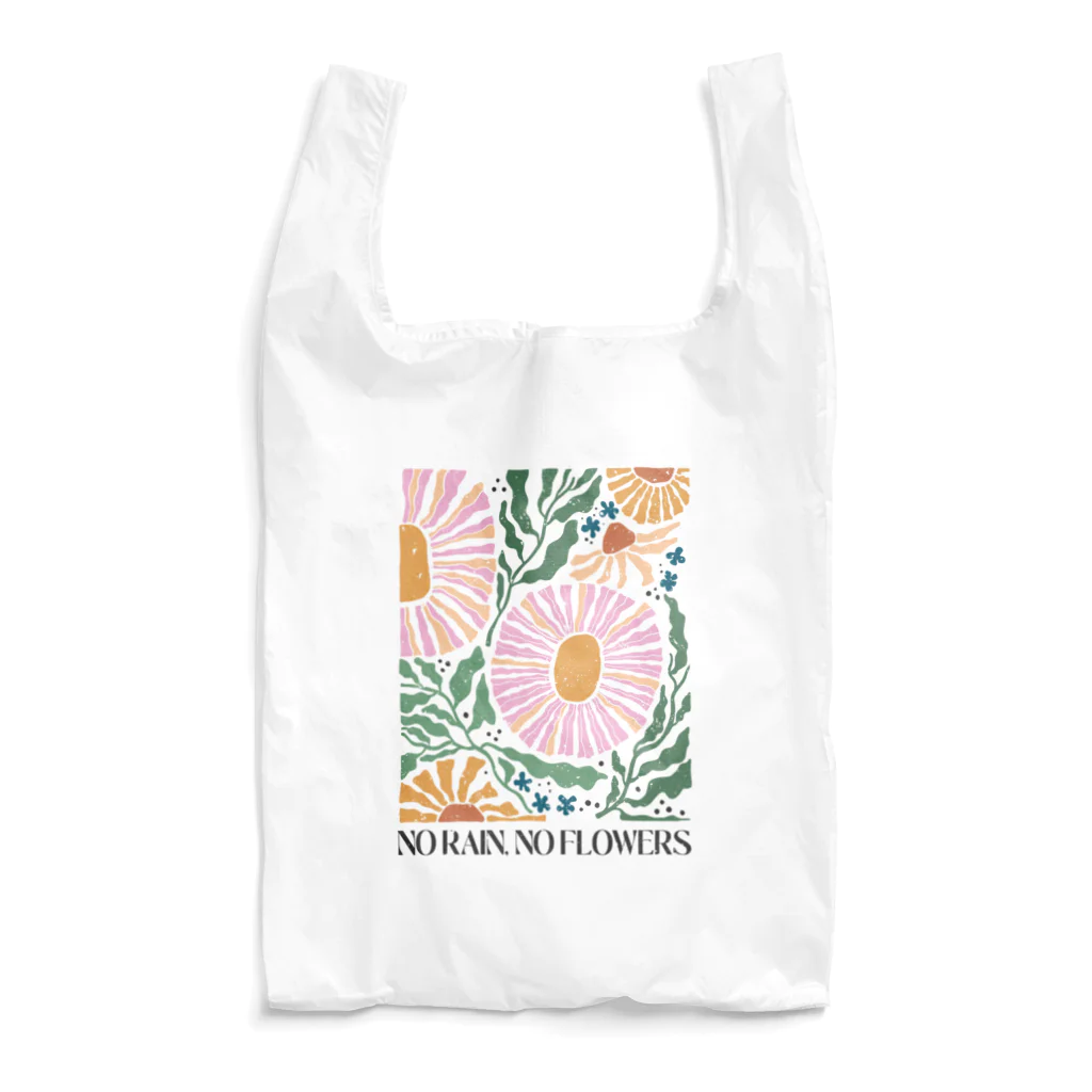 NatureDesignStoreのNO RAIN,NO FLOWER Reusable Bag