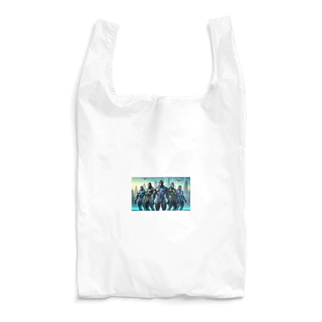 Animal_hero-457_AsukaYamamotoの未来のヒーローに変身したゴリラ Reusable Bag