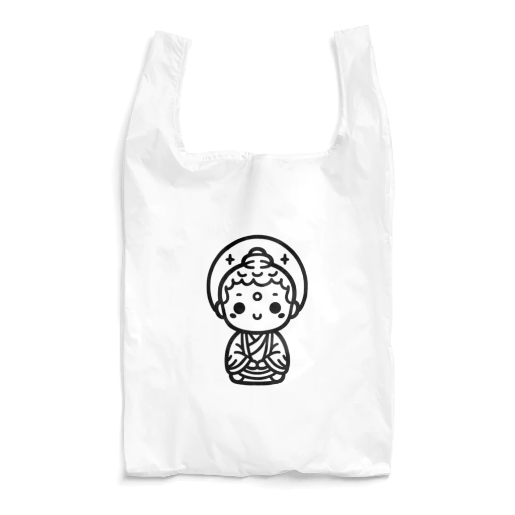 BOSATUのかわいい菩薩のシンプルイラスト Reusable Bag