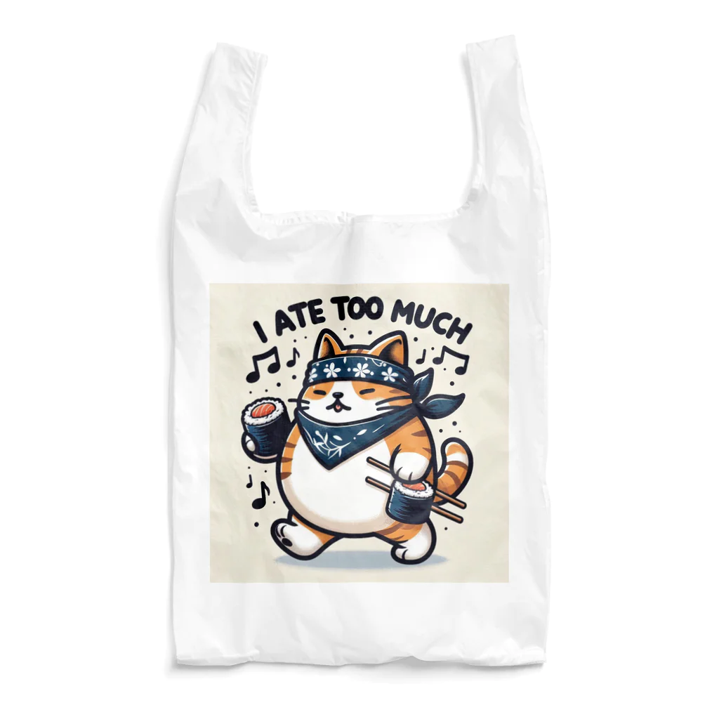 Onkakaka shopのたべねこToo much Reusable Bag