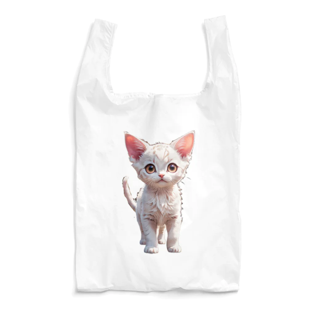 Kikimimiネコのkikimimiネコ（シロネコ） Reusable Bag