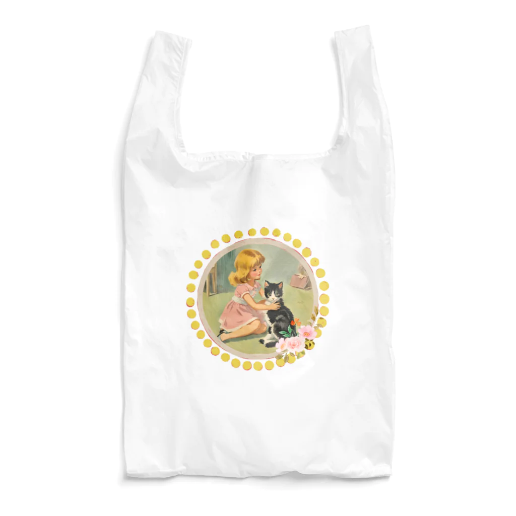 Ellieの女の子の愛する子猫 Reusable Bag