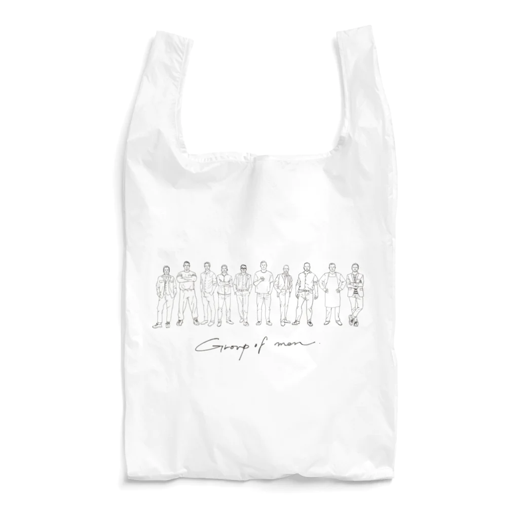 Takakoillust_siesta  のおじさん達のあつまり Reusable Bag