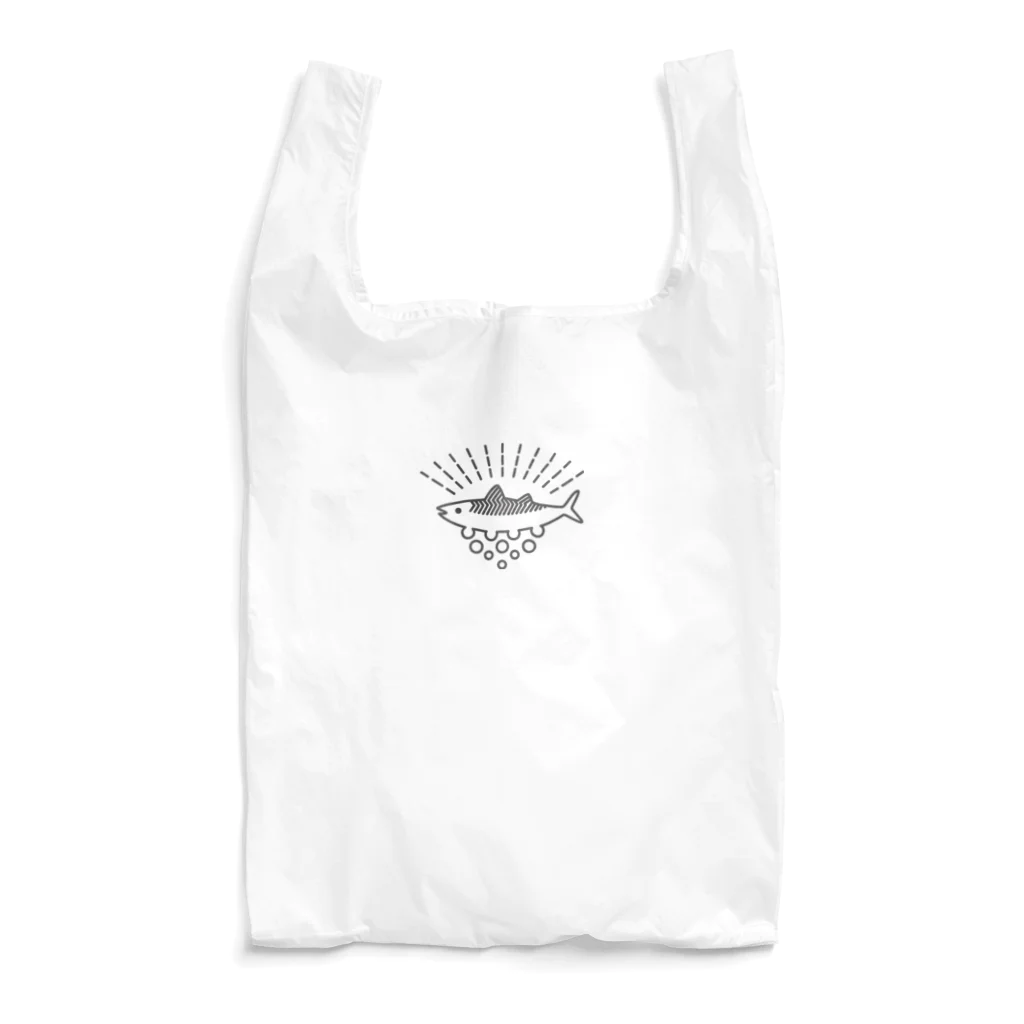 kandaのサバホグシゴハン black Reusable Bag