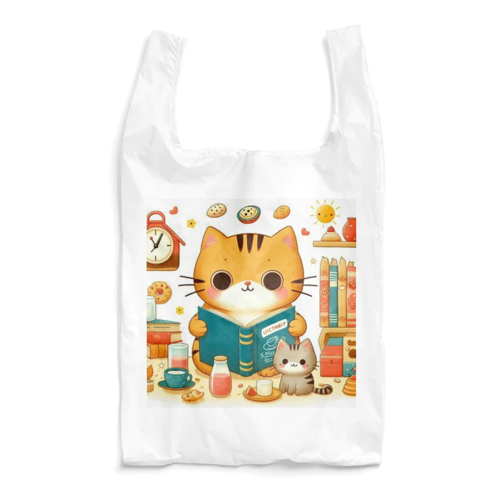 Rパンダ屋の「読書猫」グッズ Reusable Bag