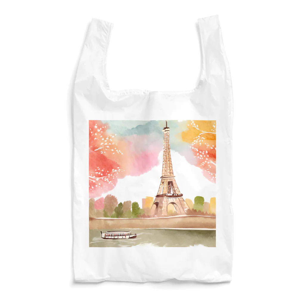 tyu-ripuのparis spring Reusable Bag