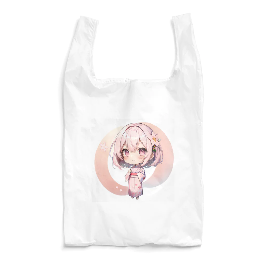 AIアイドル♡えとむす♡ひなこの宝箱のひなこ♡ゆかたチャレンジ Reusable Bag