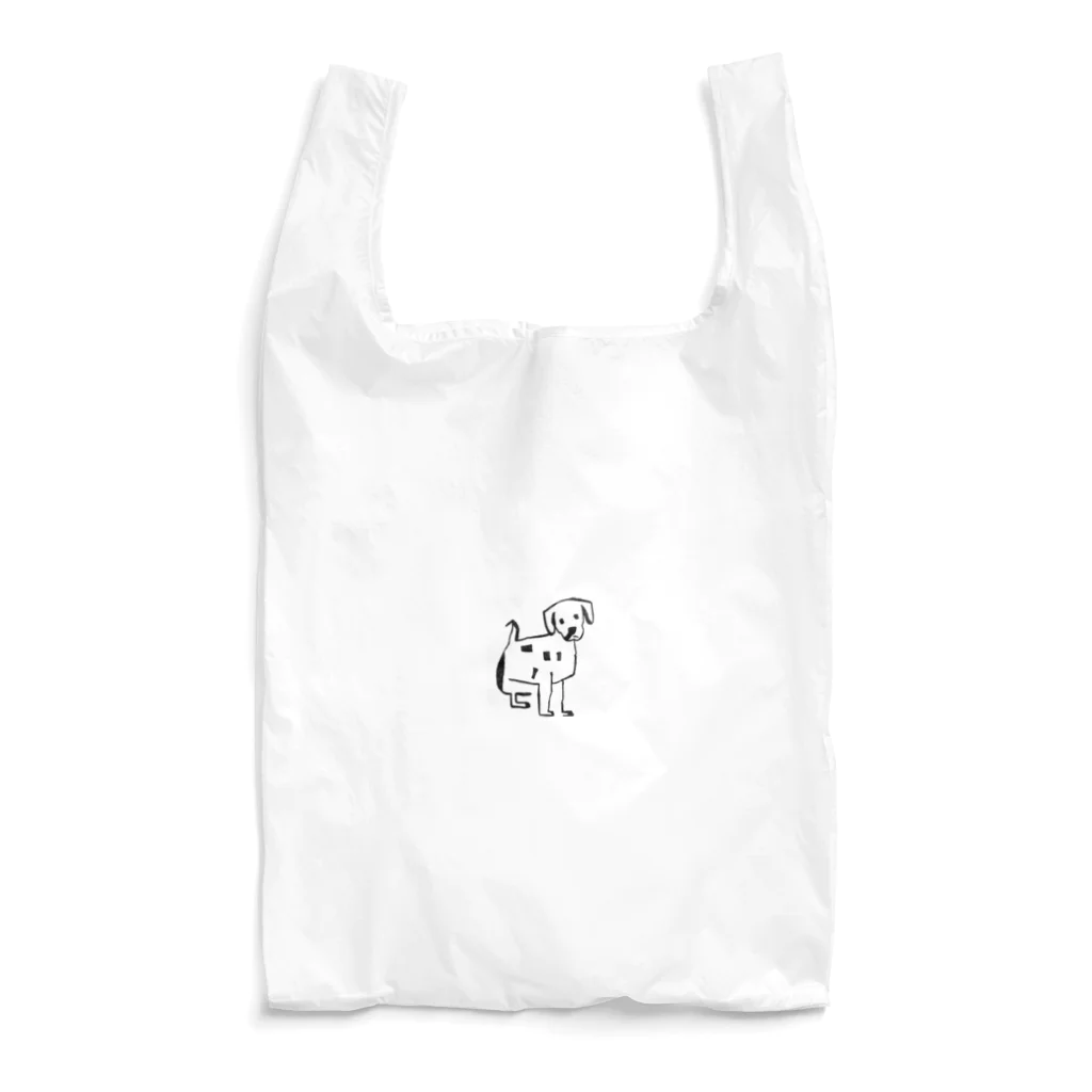 ⚪︎⚫︎❁ 茄子と菊 ❁⚫︎⚪︎の下手くそな犬 Reusable Bag