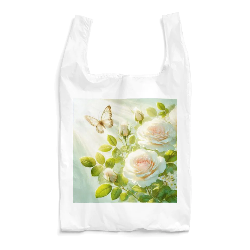 Rパンダ屋の「白薔薇」グッズ Reusable Bag