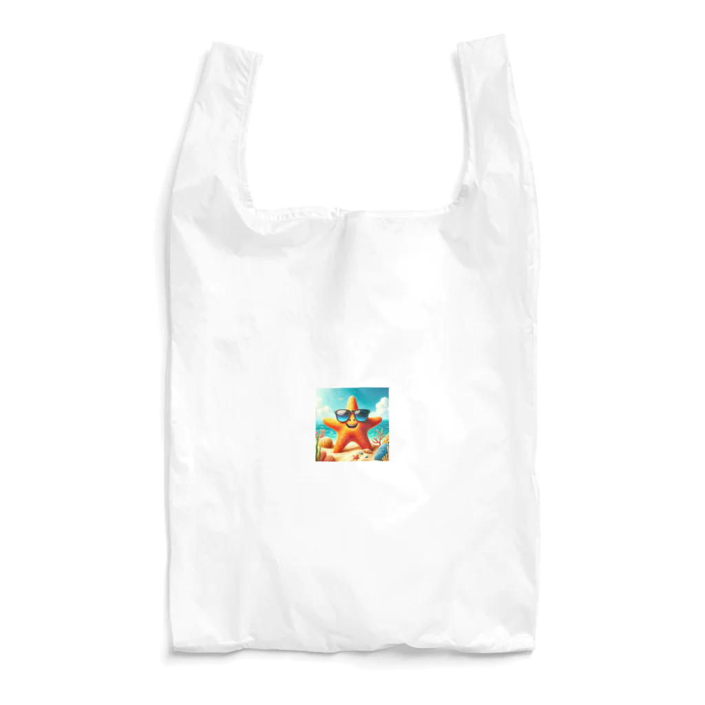 KIglassesのサングラスをかけた笑顔のヒトデ - 海の陽気な仲間！ Reusable Bag