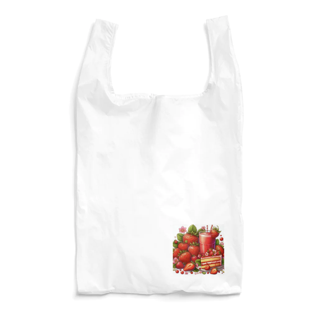 Lily-28dehuのいちご Reusable Bag