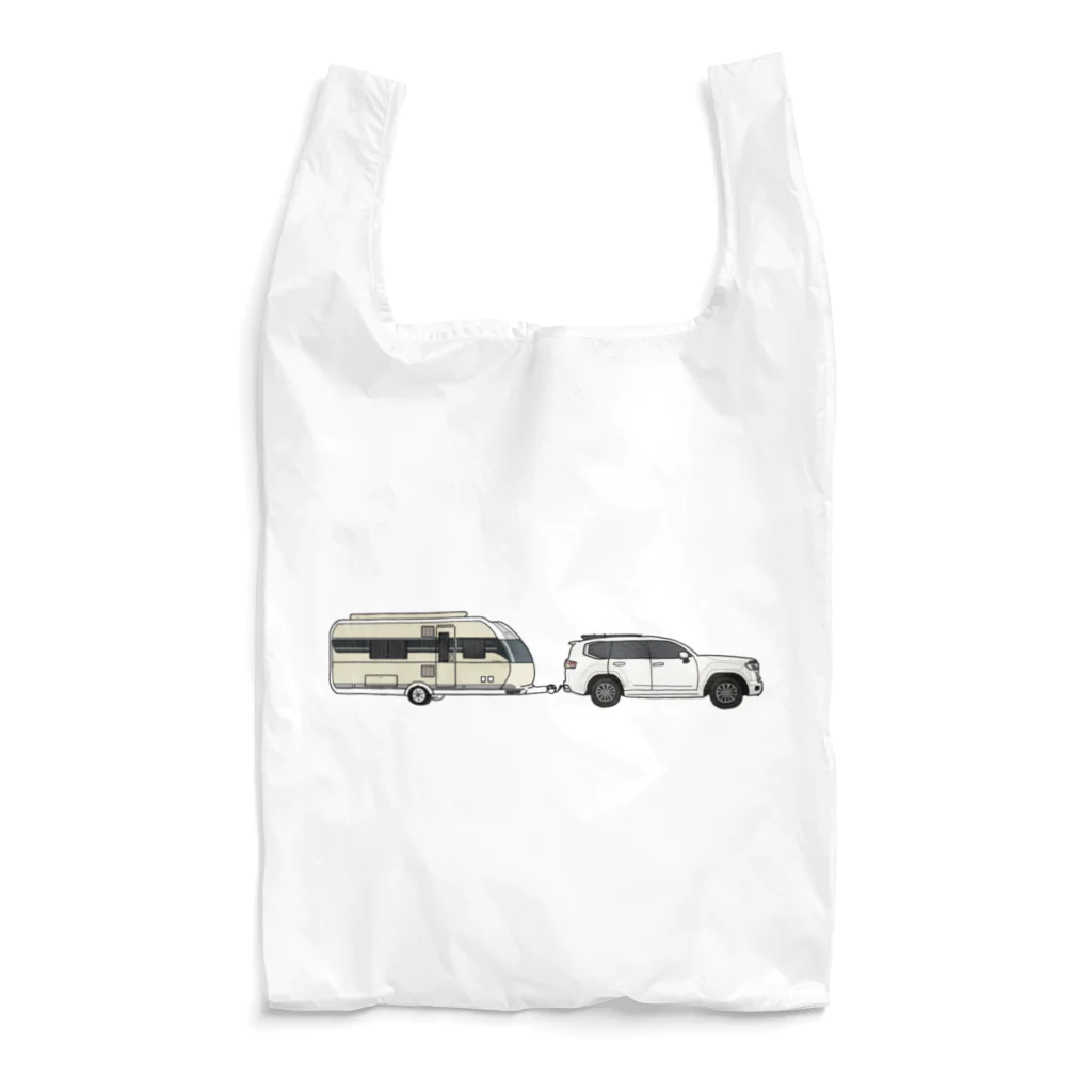 anzuのお店のランドクルーザー300とトレーラー Reusable Bag