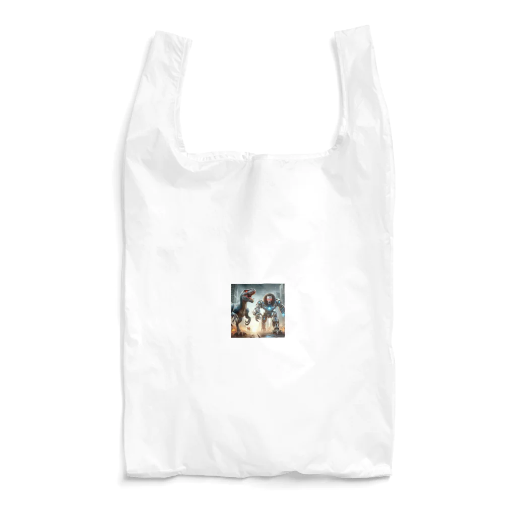 OTIRUBUTUBUTUのラプトルvsロボットライオン Reusable Bag