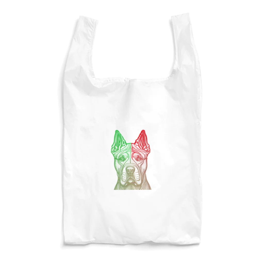 中野いちろうのレッド＆グリーンドッグ Reusable Bag