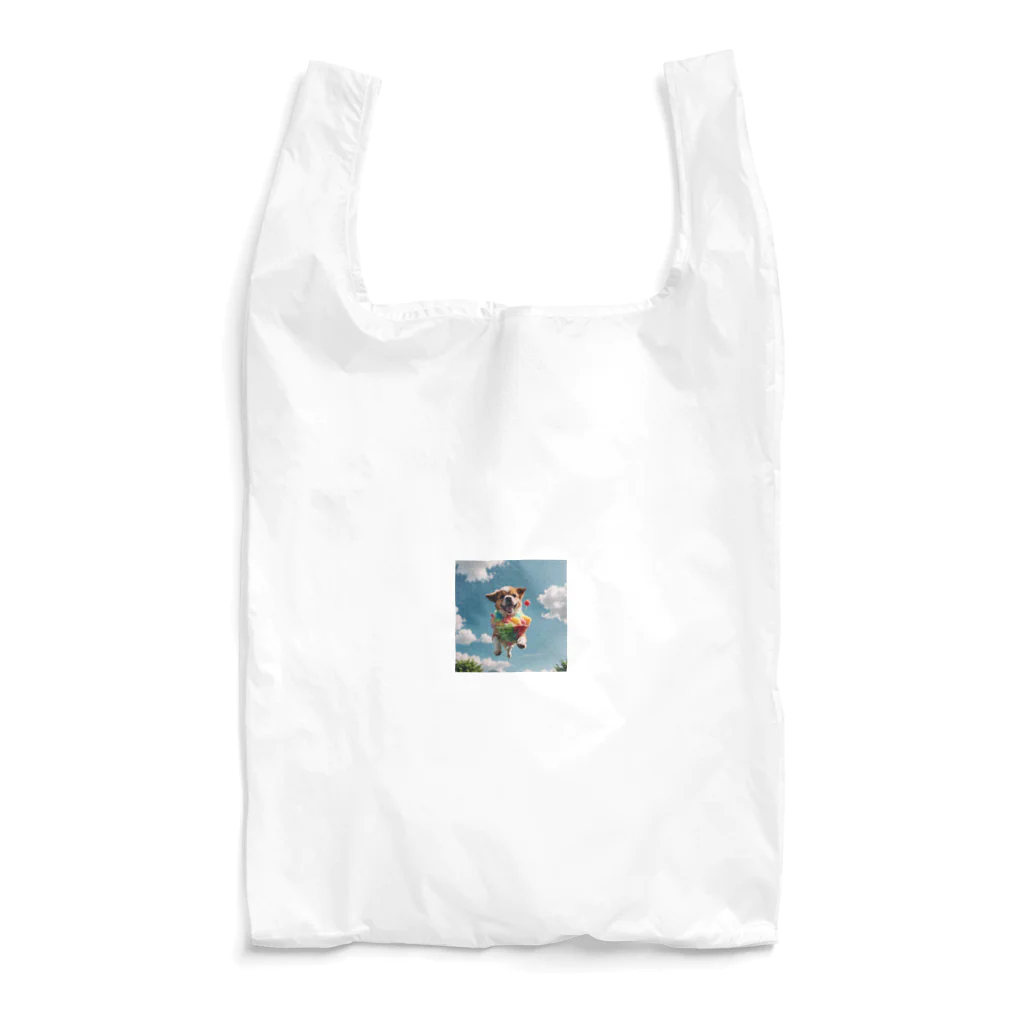 pezupezuの空飛ぶワンダフル犬 Reusable Bag