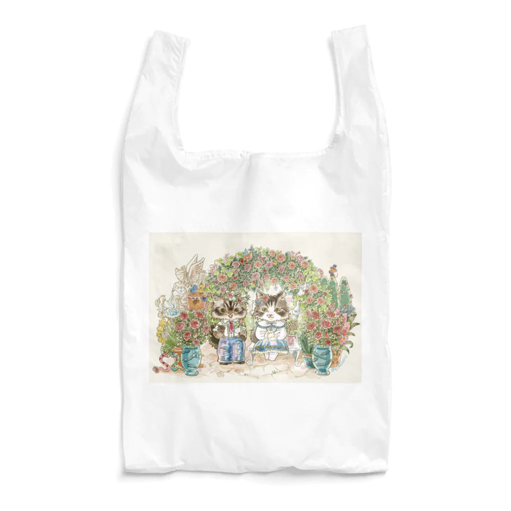 猫のきぬくんのお店の安寿ちゃんと弥勒くん Reusable Bag