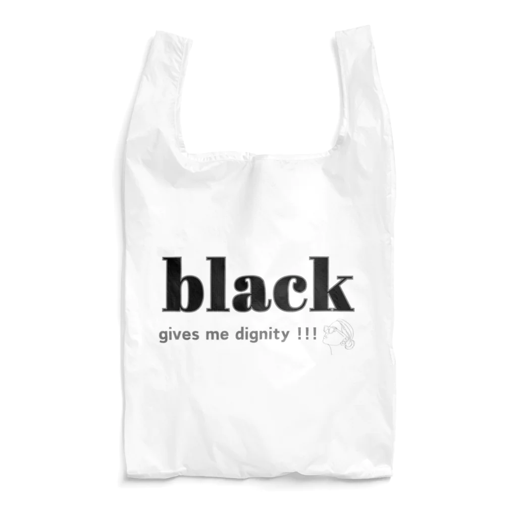 allure72の大人の推し活グッズ　おしゃれ　推しカラー  推し色　カラーロゴバッグ（ブラック ） Reusable Bag