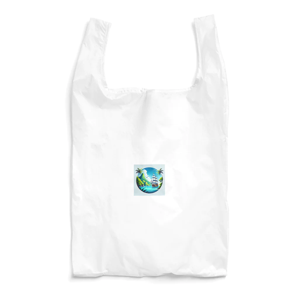 海の幸のカリブ海と船 Reusable Bag