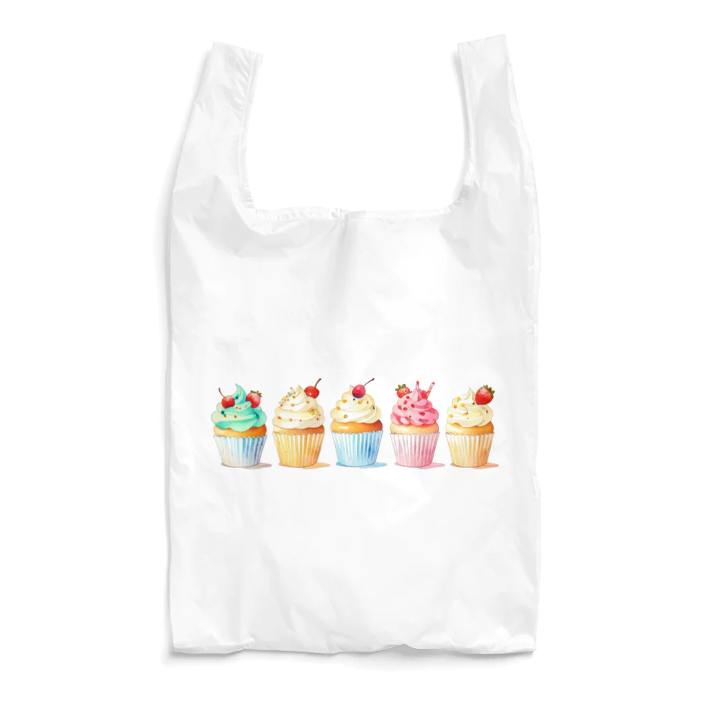 AMA14のカラフルなカップケーキ🧁 Reusable Bag