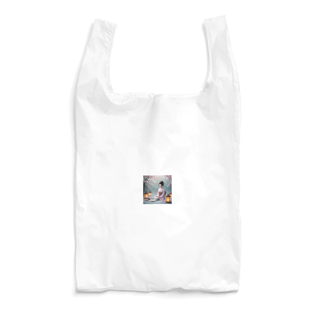 raimu-の着物女性と桜 Reusable Bag