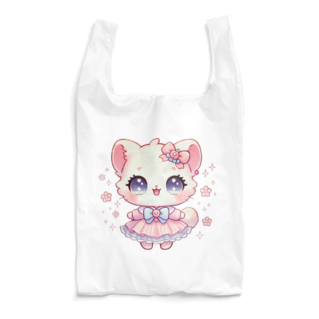 Snow-peaceのかわいいキティの夢見るデザイン Reusable Bag