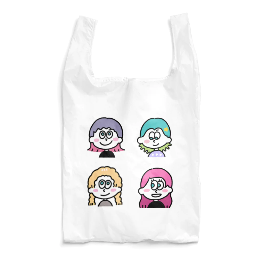 ★Mayamaya★の★ポップな女の子の笑顔★④ Reusable Bag