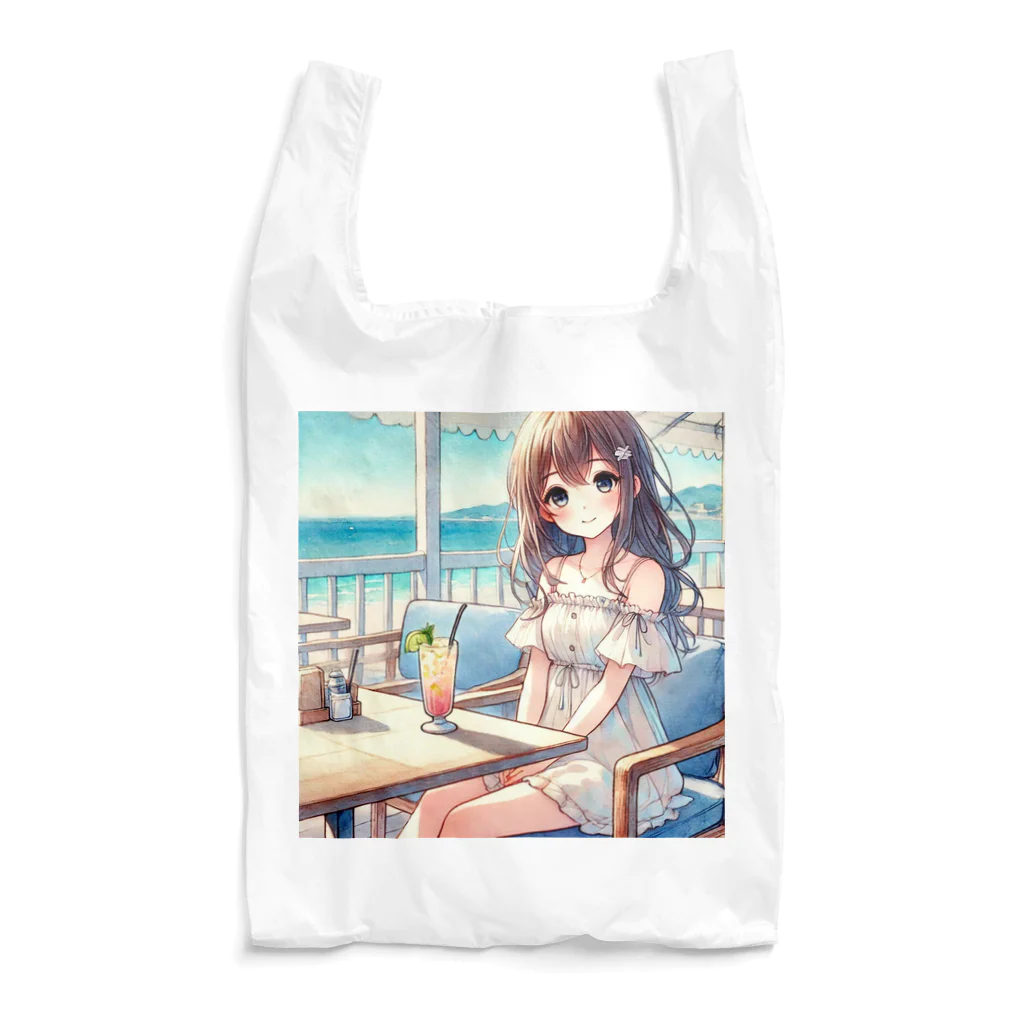 trypsin8080の浜辺のカフェで Reusable Bag