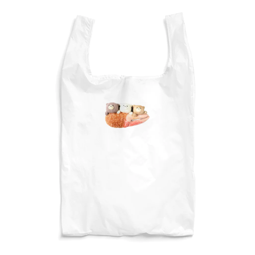 kumamia（くまみあ）のくまの３兄弟（カニ爪フライ） Reusable Bag