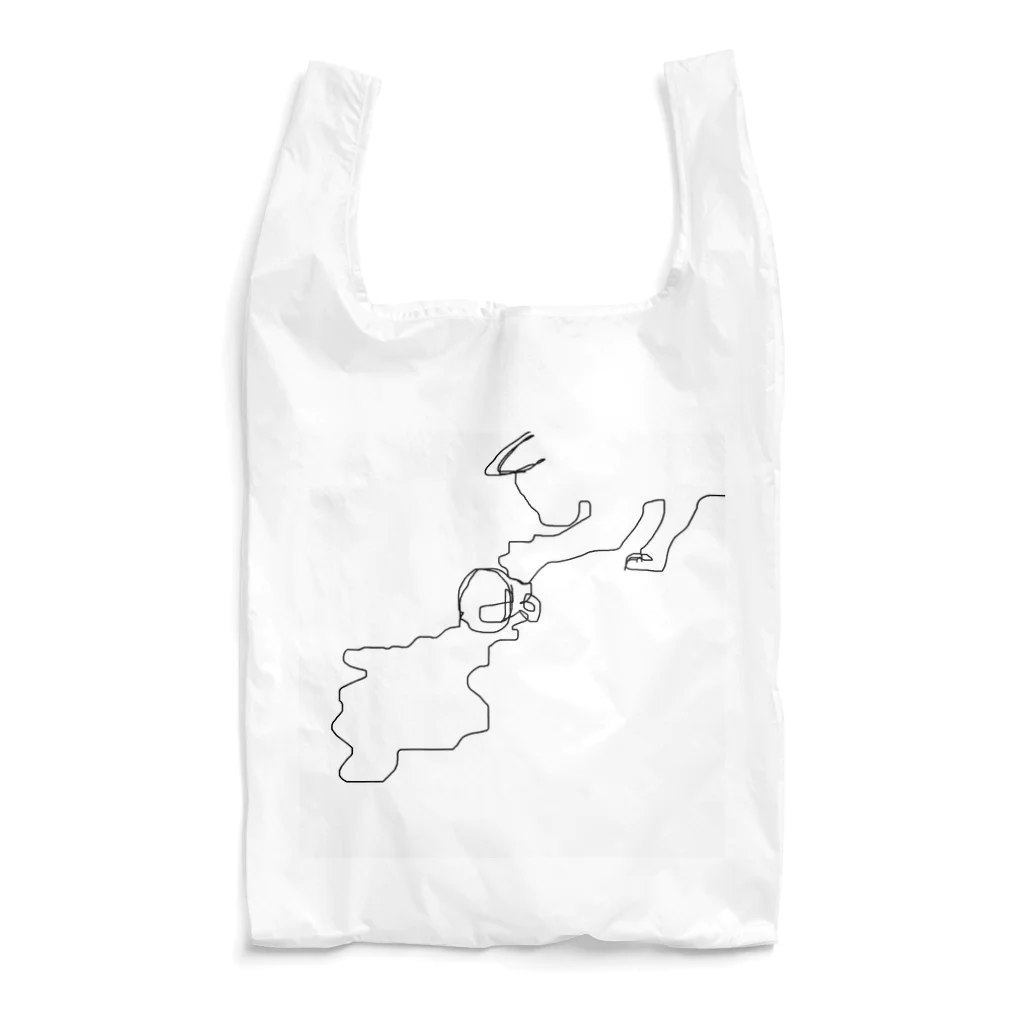 引き弱のコーヒーぶちまき猫様 Reusable Bag