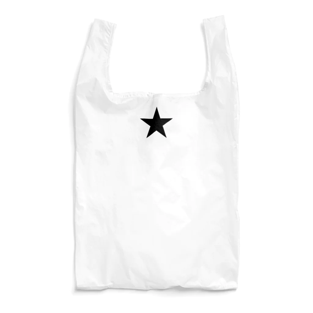 DRIPPEDのBLACK STAR REVIVAL-GTO STAR リバイバル-(黒星・ワンスター)Tシャツ Reusable Bag