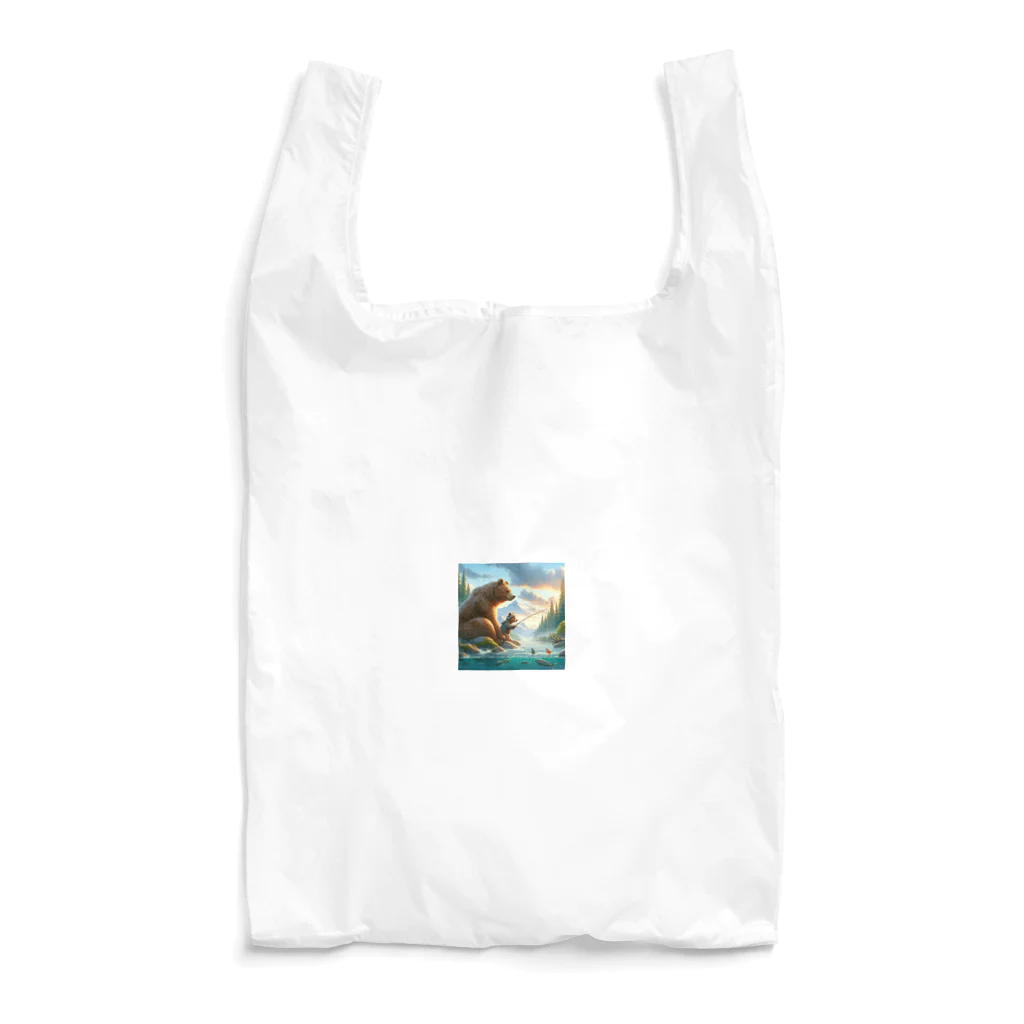 daichan Marketの熊の親子 Reusable Bag