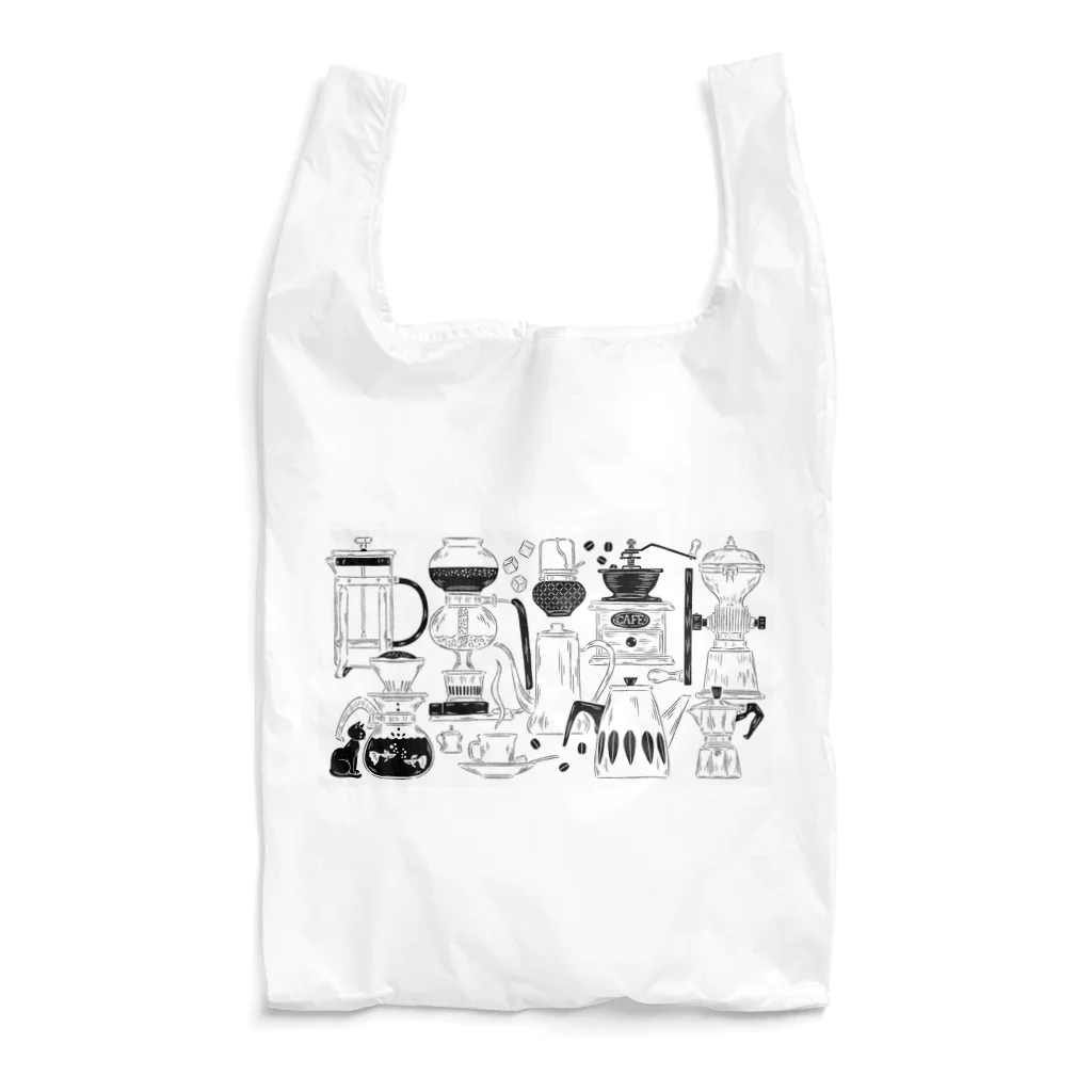 たじまなおとのグッズの珈琲の道具たち Reusable Bag