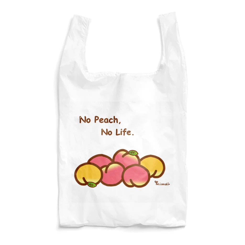 Nari's Farm(ナリズファーム)ひつじと桃の桃ゴロゴロ Reusable Bag