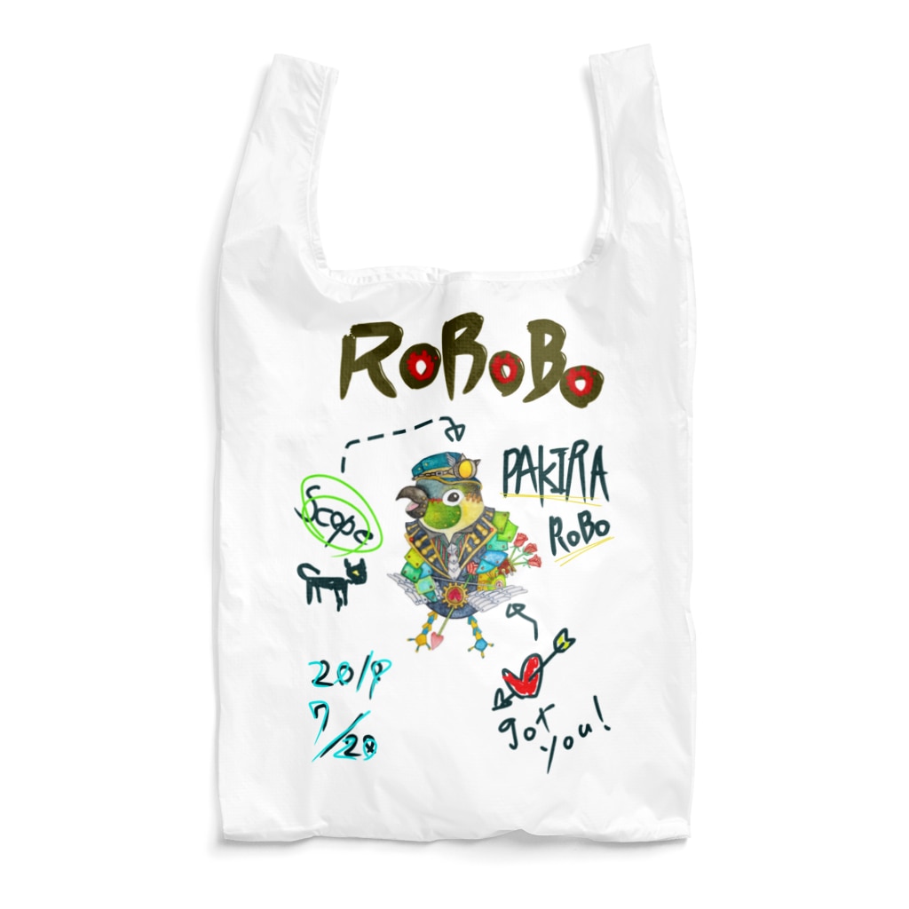 ねこぜや のROBOBO 「パキラロボ」 Reusable Bag