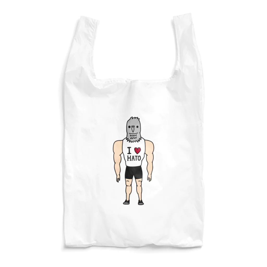 すとろべりーガムFactoryの鍛えて帰ってきたハト男 Reusable Bag