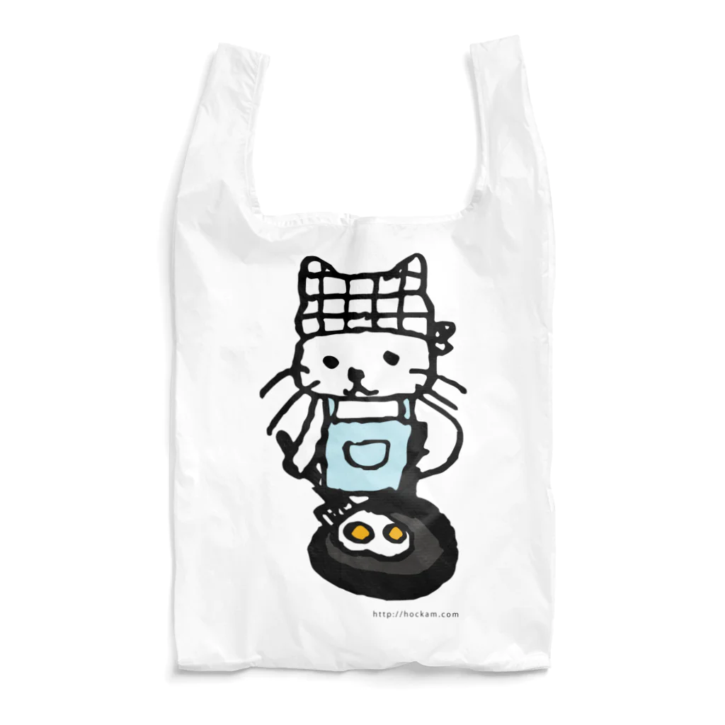 ほっかむねこ屋（アトリエほっかむ）のめだまやきやくねこ Reusable Bag