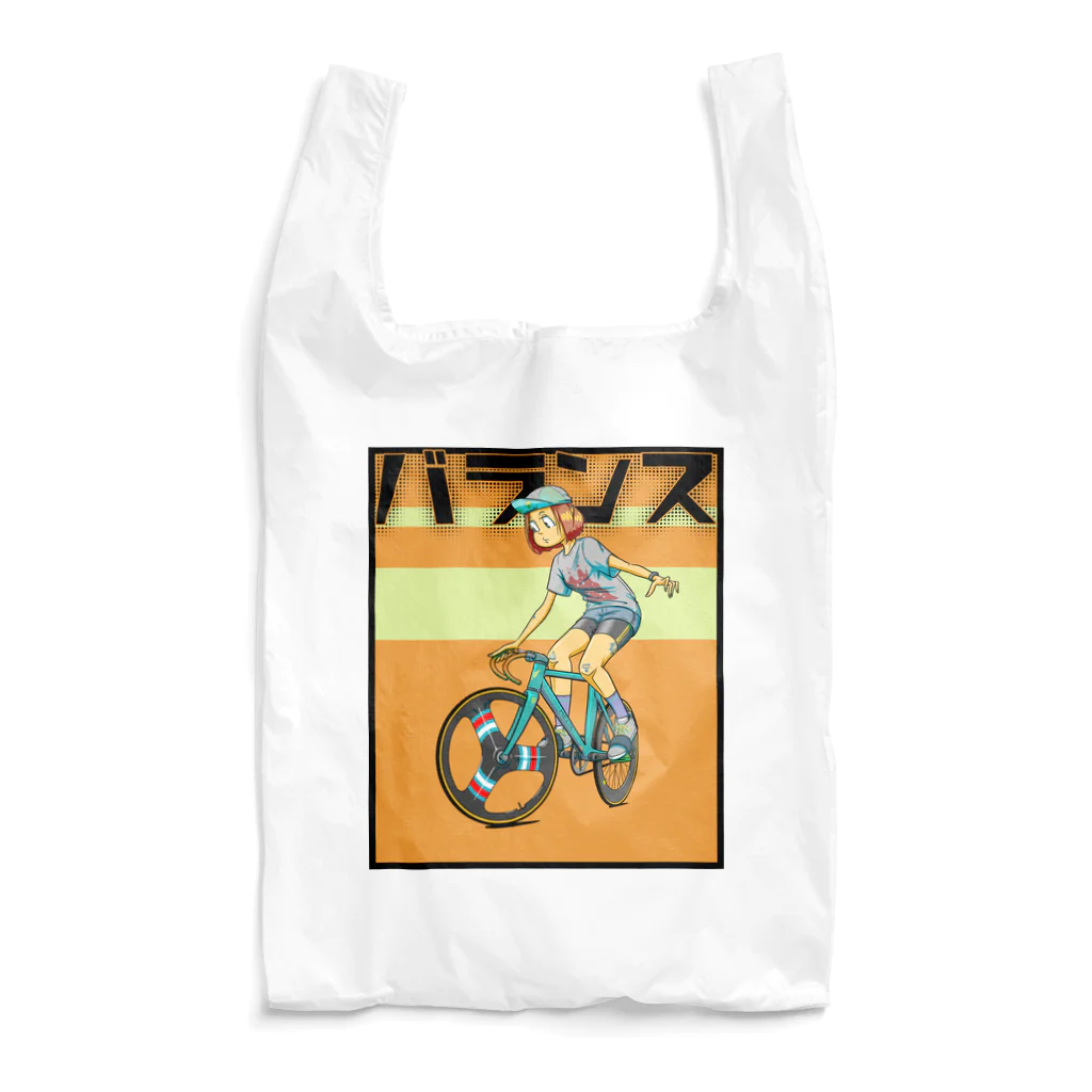 nidan-illustrationのバランス (inked fixie girl) Reusable Bag