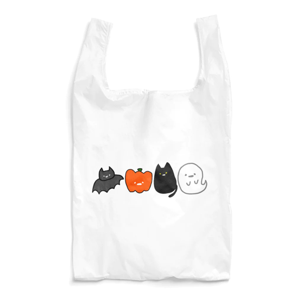 おもち屋さんのハロウィンの仲間たち Reusable Bag