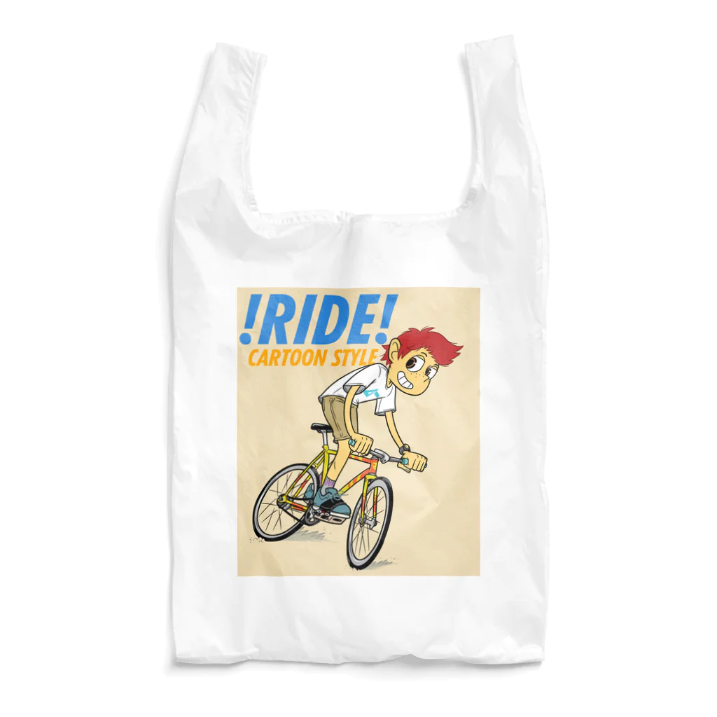 nidan-illustrationの!RIDE! (CARTOON STYLE) Reusable Bag