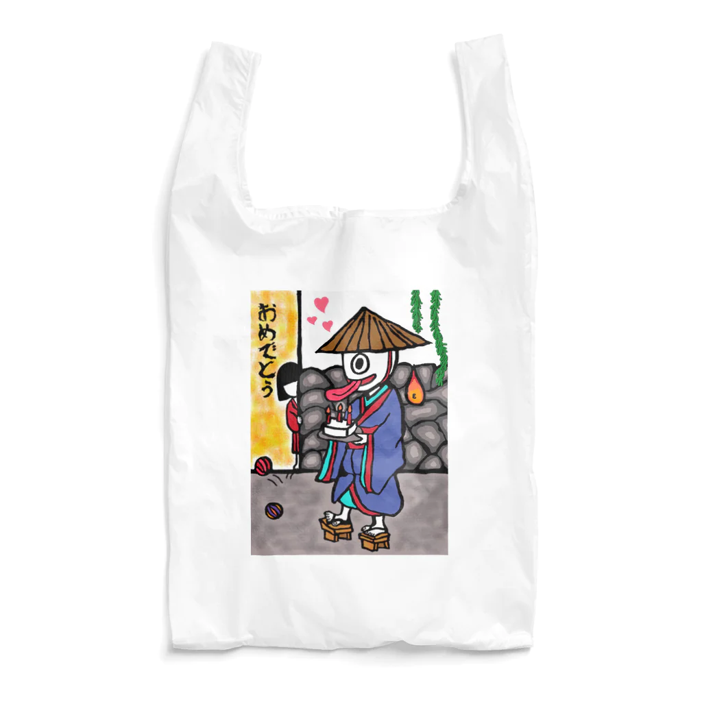 日本の妖怪&スピリチュアルの一つ目✖︎座敷童 エコバッグ