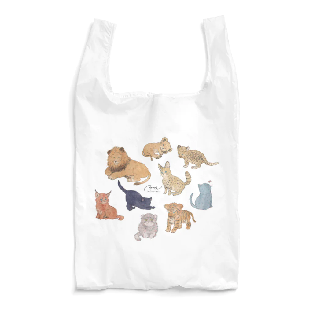 ルルエチュードのネコカ集合 Reusable Bag